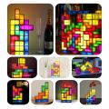 TACTBIT Rechargeable Tetris Retro Game Style Stackable Multi-color LED Lamp