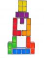 TACTBIT Rechargeable Tetris Retro Game Style Stackable Multi-color LED Lamp